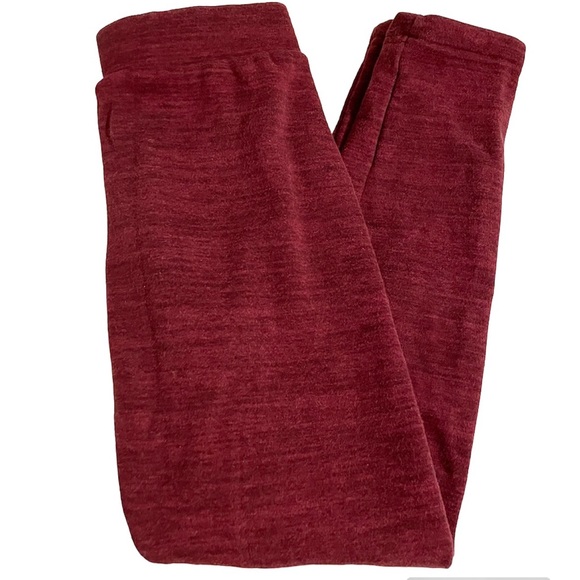 Old Navy Girl’s Burgundy Fleece Lined Leggings - Picture 1 of 7